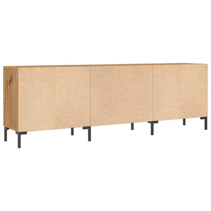 Tv-meubel 150x30x50 cm bewerkt hout artisanaal eikenkleurig