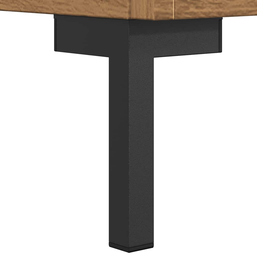 Tv-meubel 150x30x50 cm bewerkt hout artisanaal eikenkleurig
