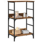 Boekenkast 50x33x82 cm bewerkt hout oud houtkleurig