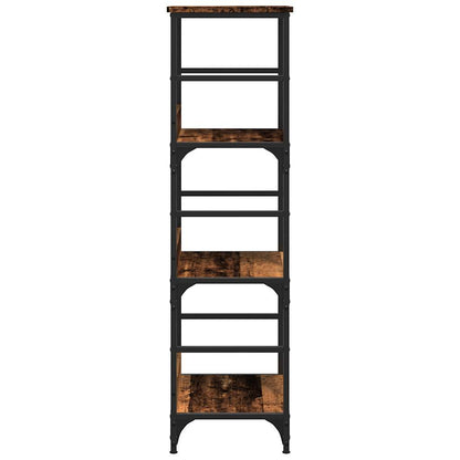 Boekenkast 50x33x117,5 cm bewerkt hout oud houtkleurig