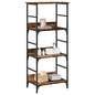 Boekenkast 50x33x117,5 cm bewerkt hout oud houtkleurig