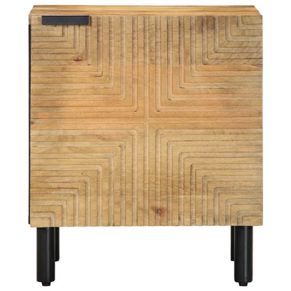 Nachtkastje 40x33x46 cm massief mangohout bruin
