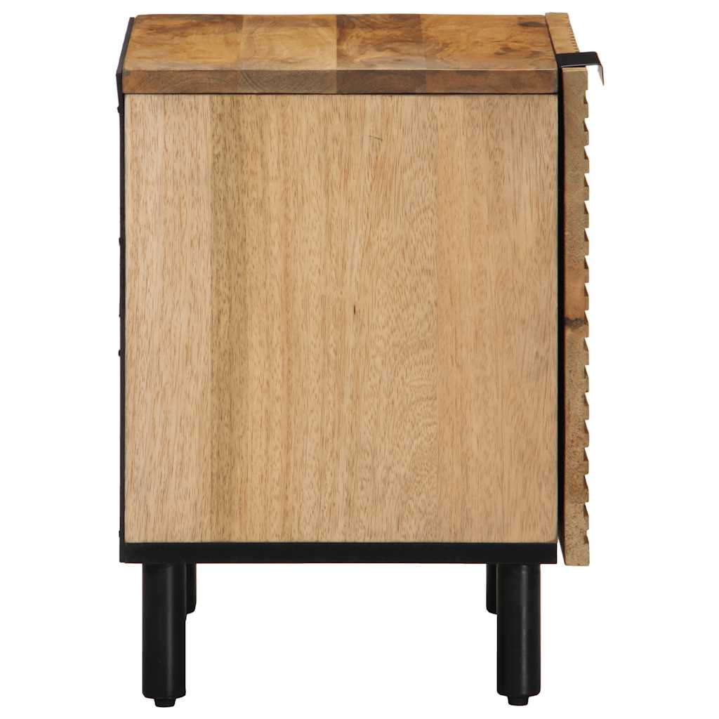 Nachtkastje 40x33x46 cm massief mangohout bruin