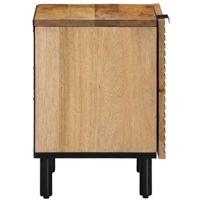 Nachtkastje 40x33x46 cm massief mangohout bruin