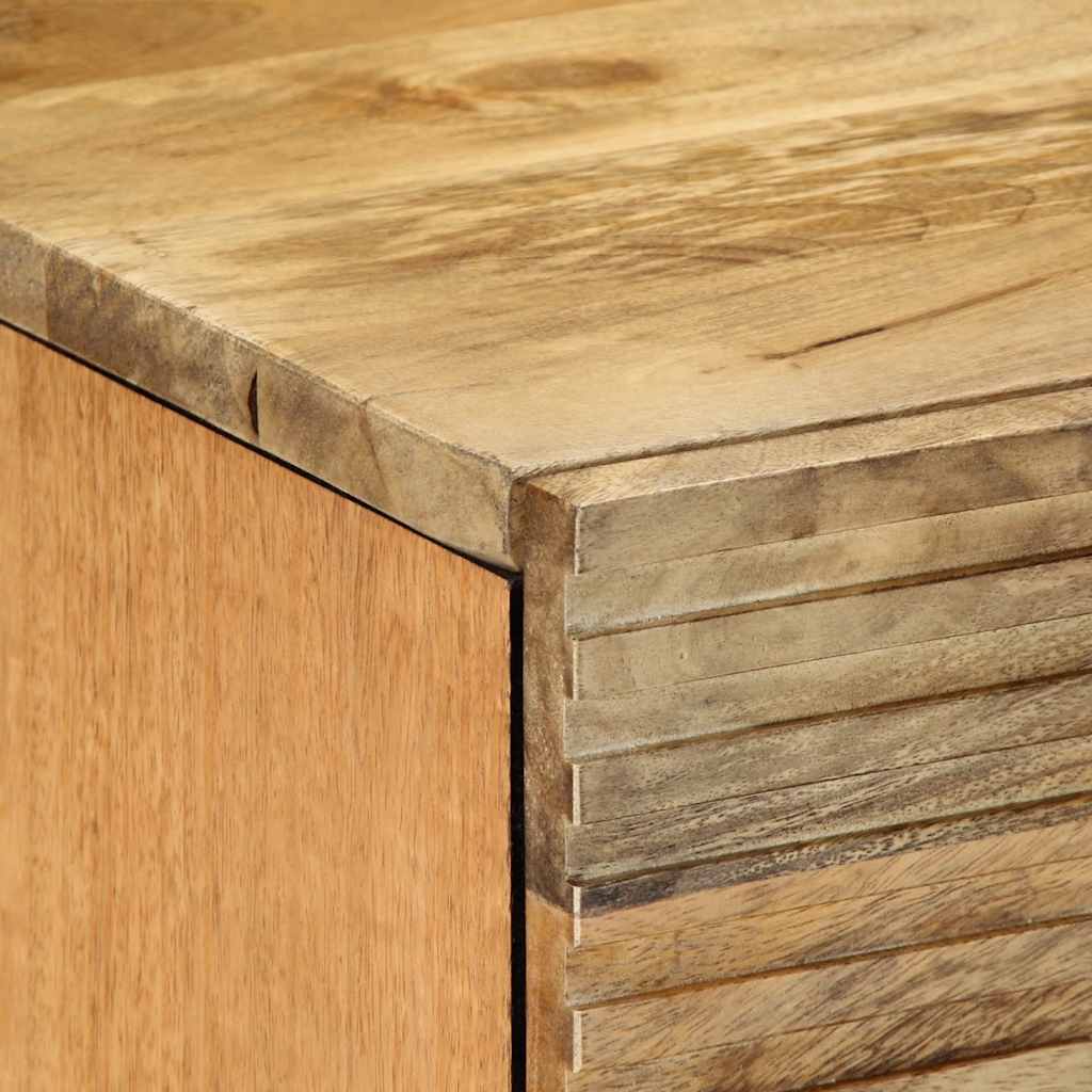 Nachtkastjes 2 st 40x33x46 cm massief mangohout bruin
