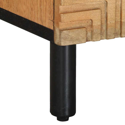 Nachtkastjes 2 st 40x33x46 cm massief mangohout bruin