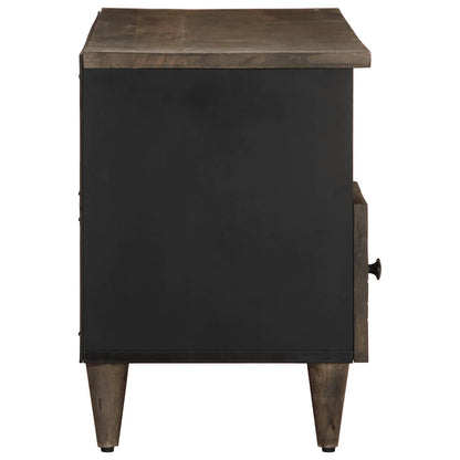 Tv-meubel 100x33x46 cm massief mangohout zwart