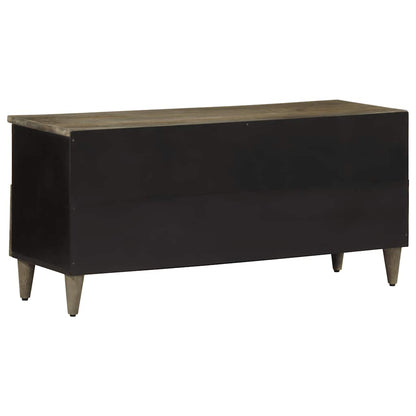 Tv-meubel 100x33x46 cm massief mangohout zwart