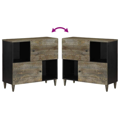 Dressoir 80x33x75 cm massief mangohout