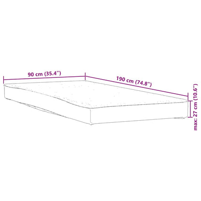 Matrasbeschermer waterdicht 90x190 cm wit