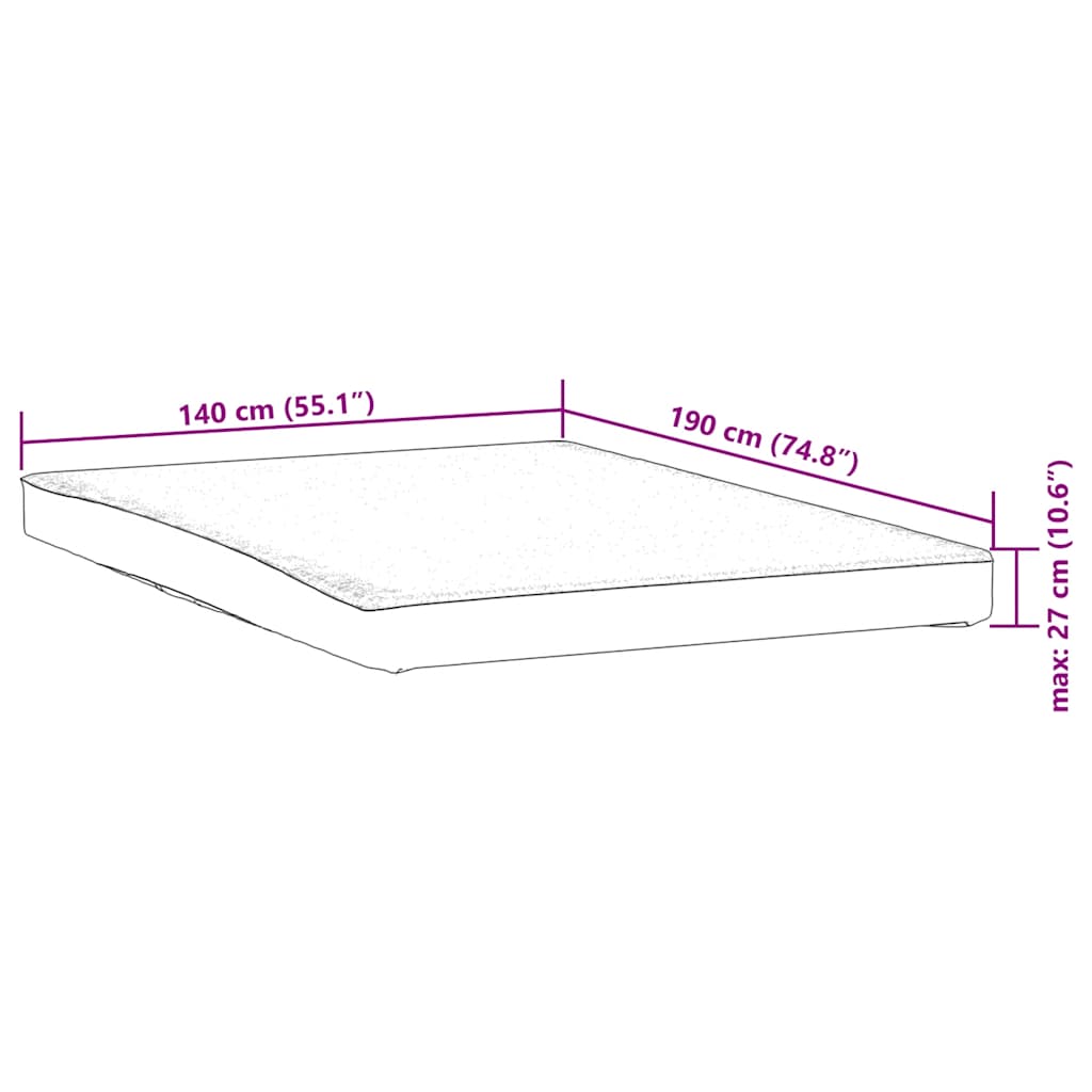 Matrasbeschermer waterdicht 140x190 cm wit