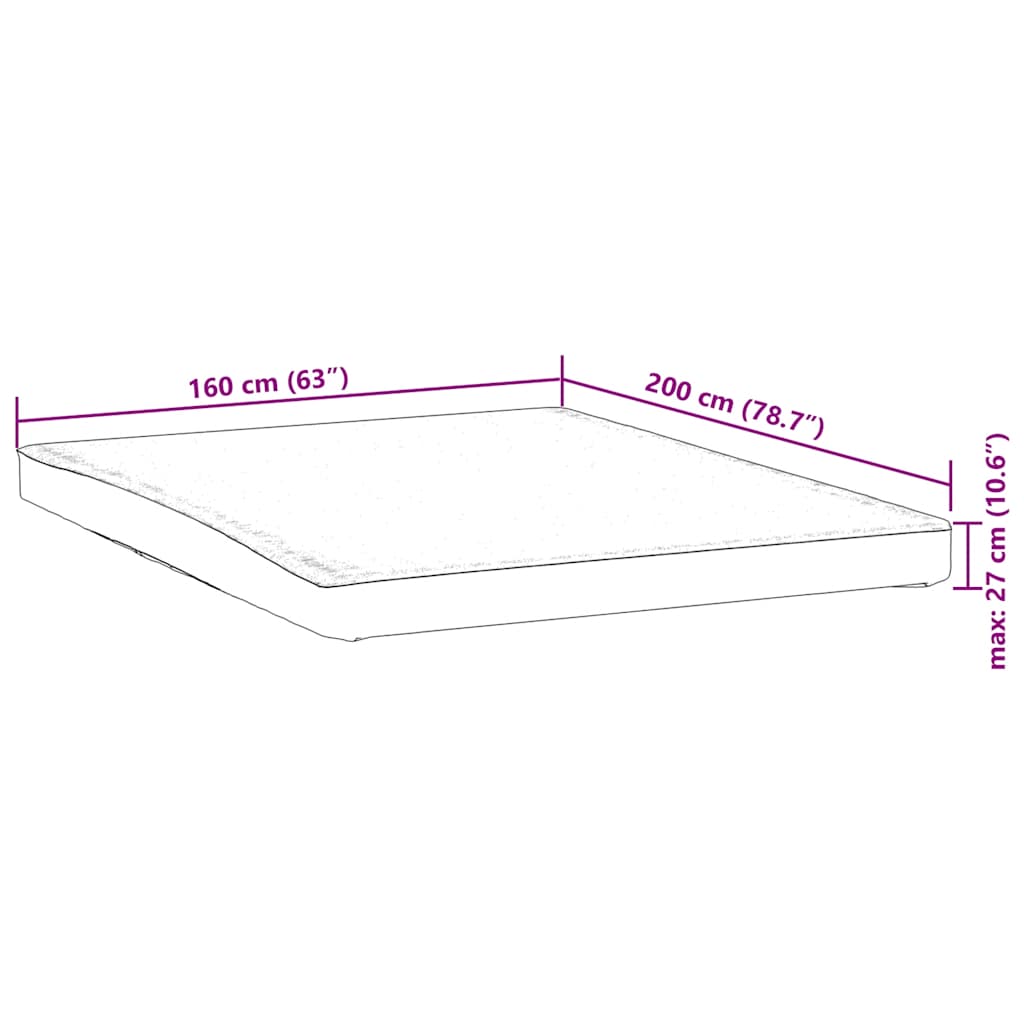 Matrasbeschermer waterdicht 160x200 cm wit
