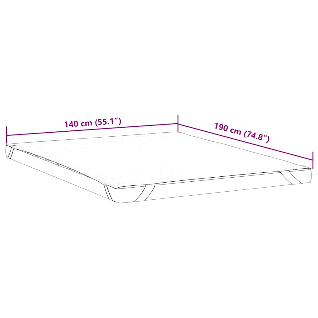 Matrasbeschermer waterdicht 140x190 cm wit