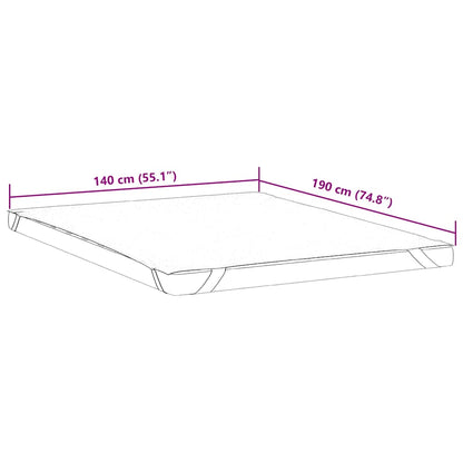 Matrasbeschermer waterdicht 140x190 cm wit