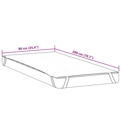 Matrasbeschermer waterdicht 90x200 cm wit