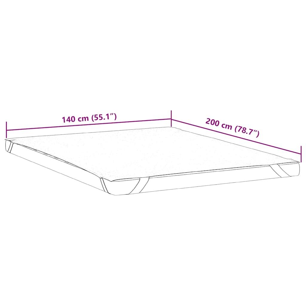 Matrasbeschermer waterdicht 140x200 cm wit