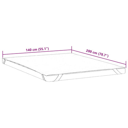 Matrasbeschermer waterdicht 140x200 cm wit