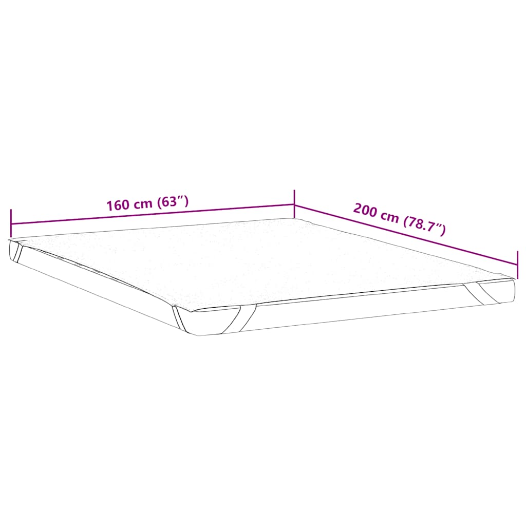 Matrasbeschermer waterdicht 160x200 cm wit