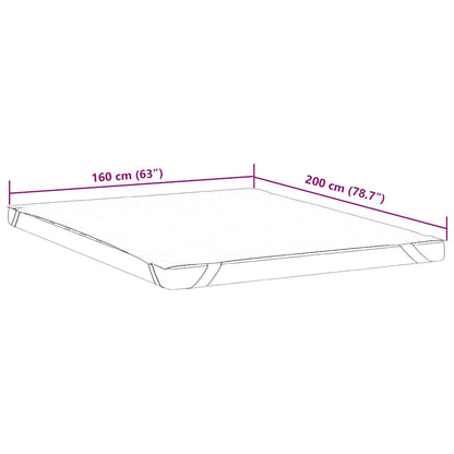 Matrasbeschermer waterdicht 160x200 cm wit
