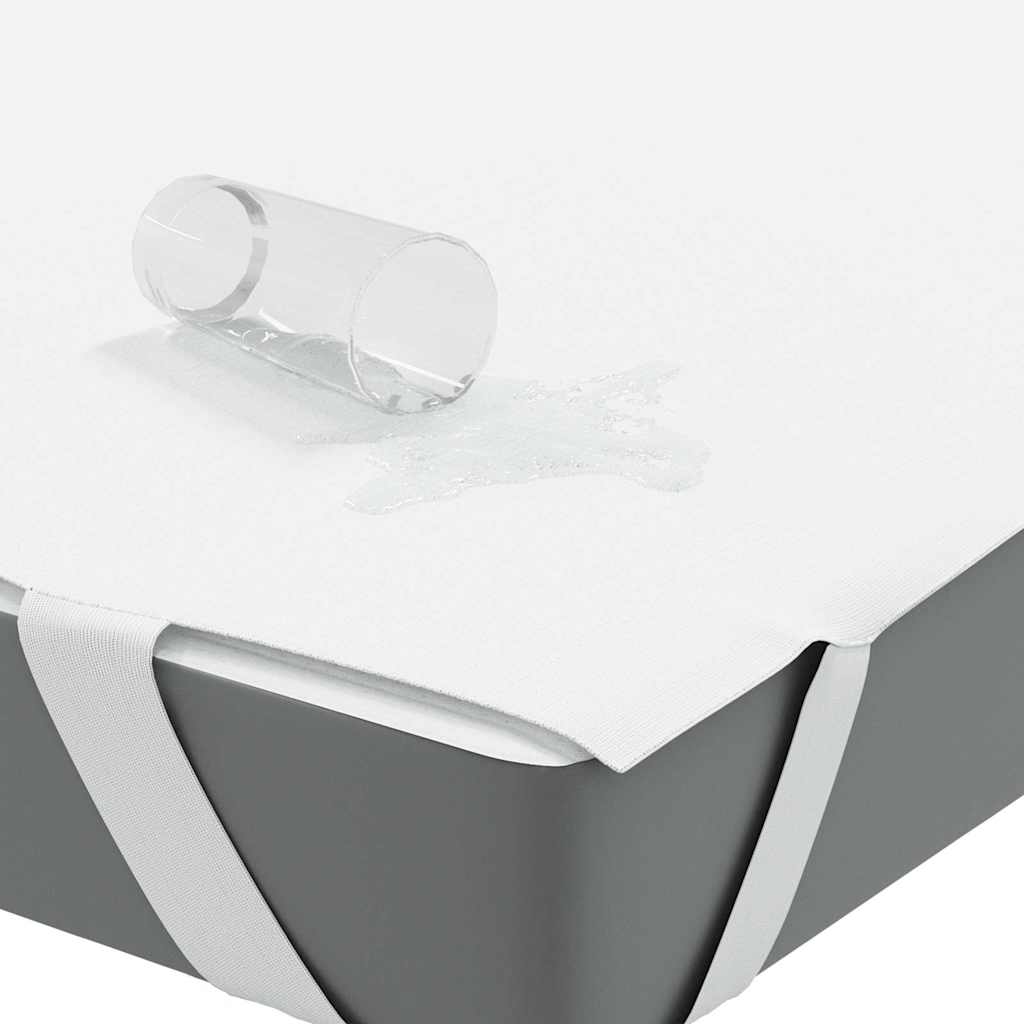 Matrasbeschermer waterdicht 100x220 cm wit