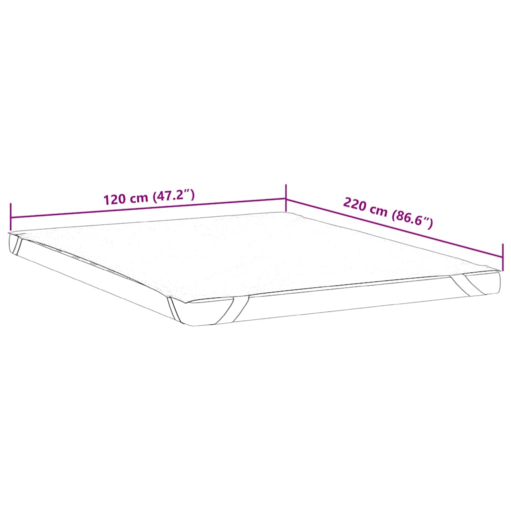 Matrasbeschermer waterdicht 120x220 cm wit