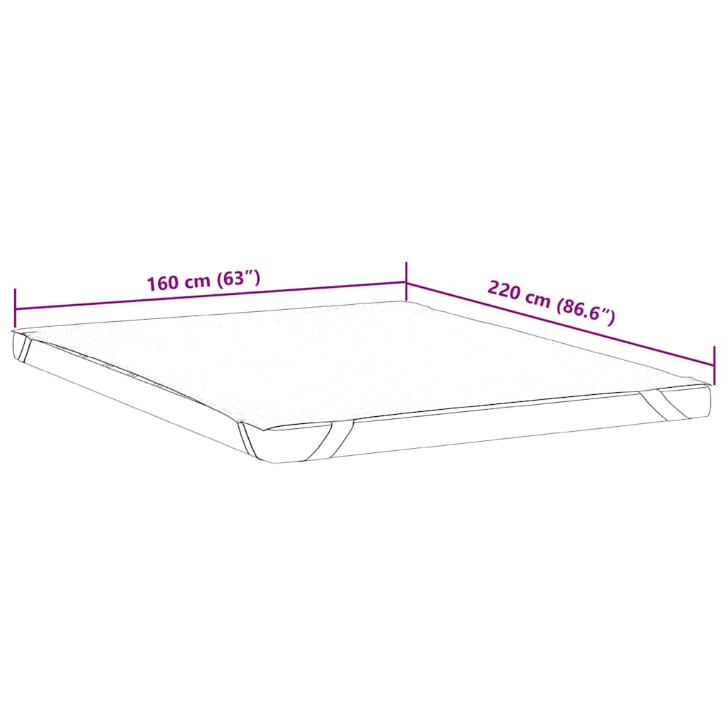 Matrasbeschermer waterdicht 160x220 cm wit