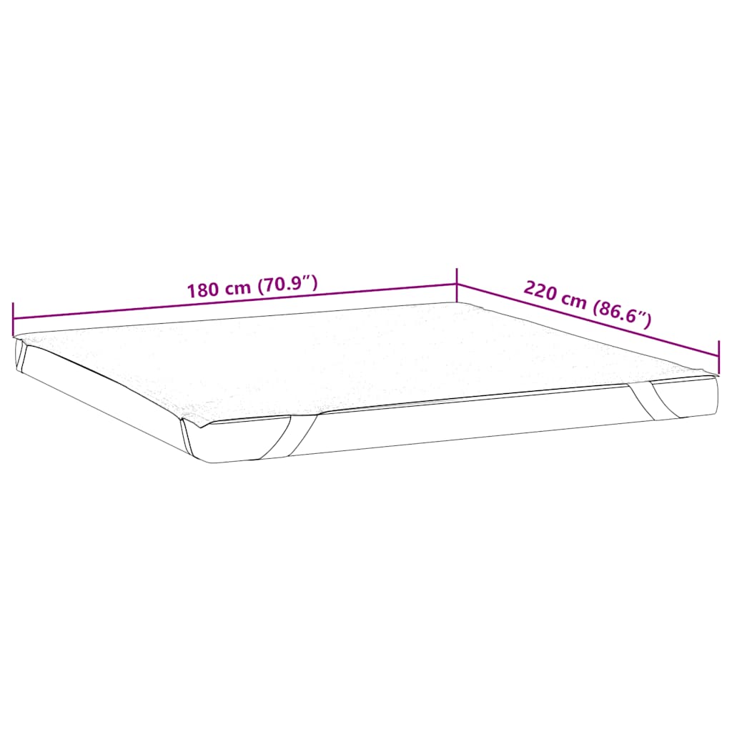 Matrasbeschermer waterdicht 180x220 cm wit