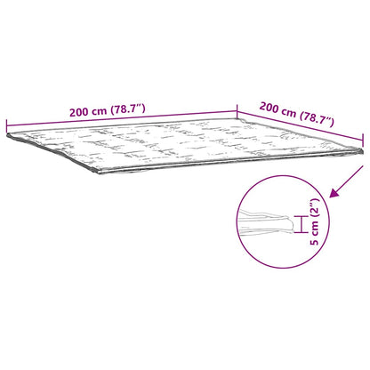 Matrasbeschermer 200x200 cm wit