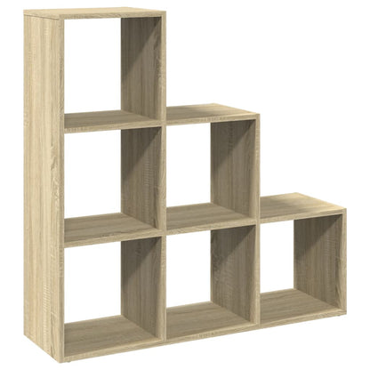Kamerscherm / boekenkast 3-laags 99x29x99 cm hout sonoma eiken