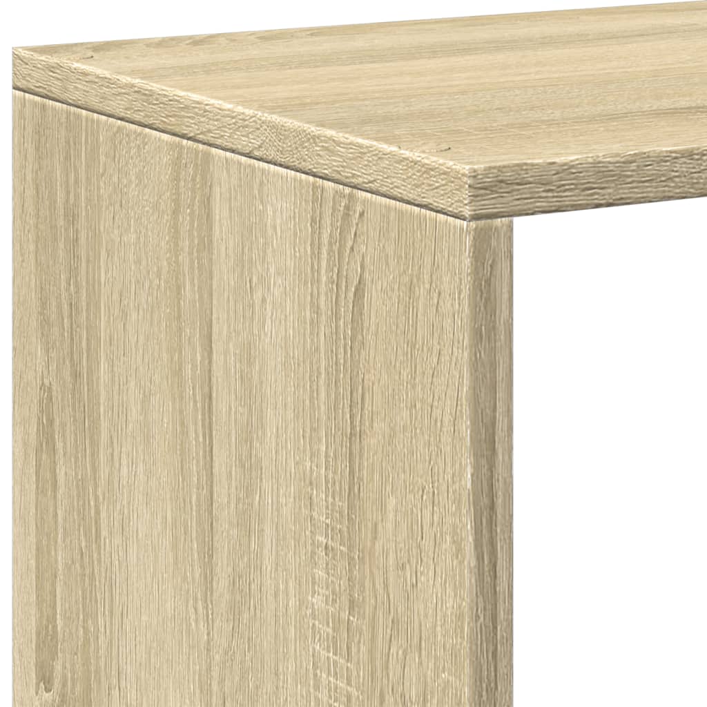 Kamerscherm / boekenkast 3-laags 99x29x99 cm hout sonoma eiken