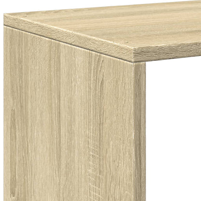 Kamerscherm / boekenkast 3-laags 99x29x99 cm hout sonoma eiken