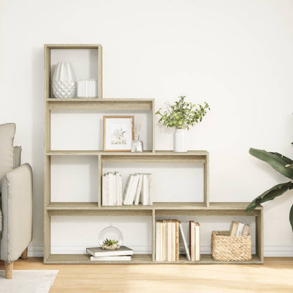 Kamerscherm / boekenkast 143,5x29x143,5 cm hout sonoma eiken