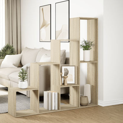 Kamerscherm / boekenkast 143,5x29x143,5 cm hout sonoma eiken