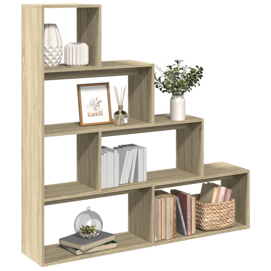 Kamerscherm / boekenkast 143,5x29x143,5 cm hout sonoma eiken