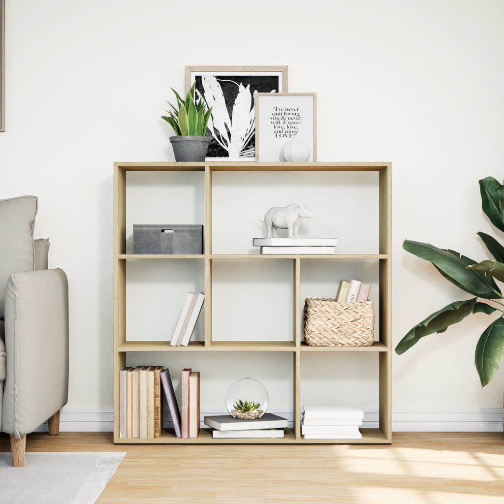 Kamerscherm / boekenkast 102x29x103,5 cm hout sonoma eikenkleur