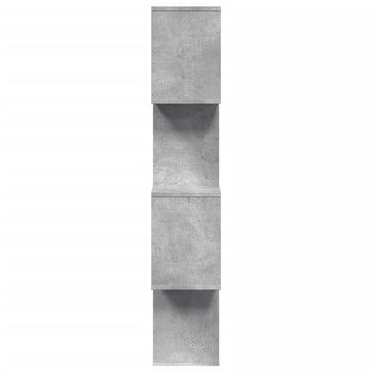 Kamerscherm / boekenkast 4-laags 70x24x129 cm hout betongrijs