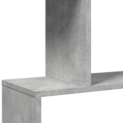 Kamerscherm / boekenkast 4-laags 70x24x129 cm hout betongrijs