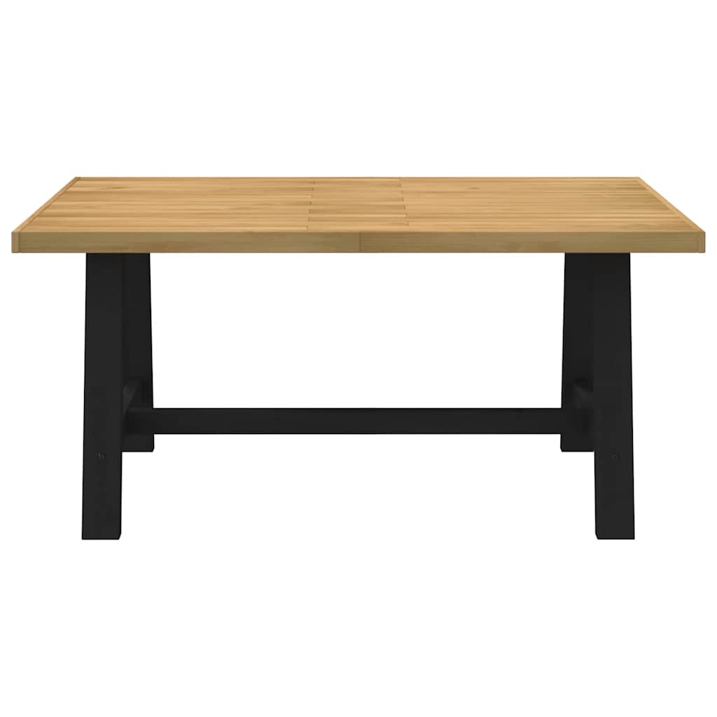 Eettafel NOAIN A-vormige poten 160x90x75 cm massief hout