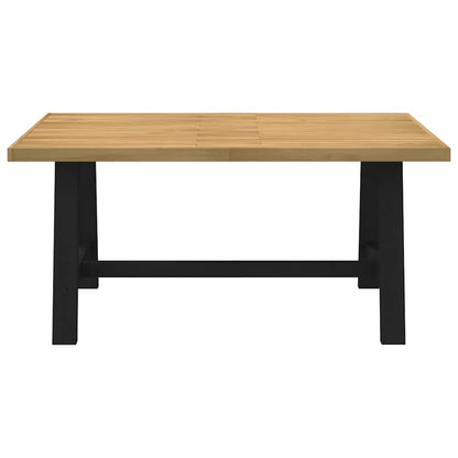 Eettafel NOAIN A-vormige poten 160x90x75 cm massief hout