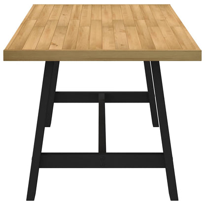 Eettafel NOAIN A-vormige poten 160x90x75 cm massief hout