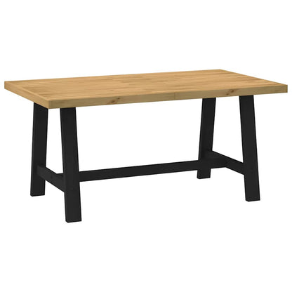 Eettafel NOAIN A-vormige poten 160x90x75 cm massief hout