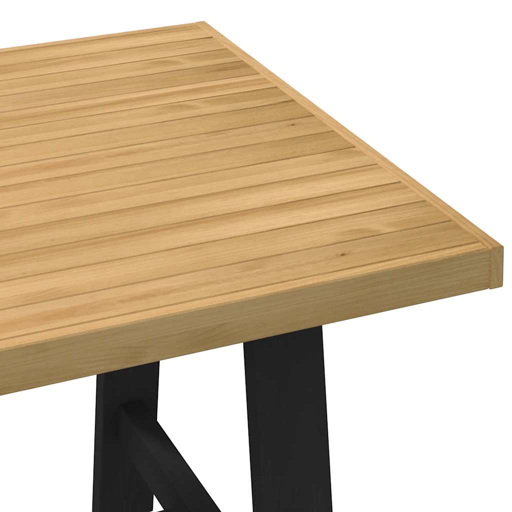 Eettafel NOAIN A-vormige poten 160x90x75 cm massief hout