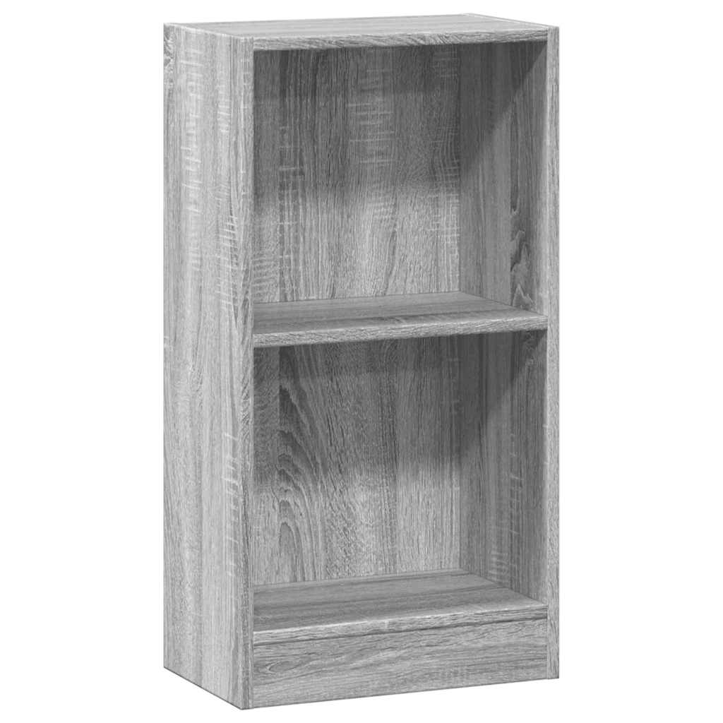 Boekenkast 40x24x76 cm bewerkt hout grijs sonoma eikenkleurig