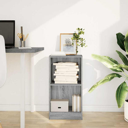 Boekenkast 40x24x76 cm bewerkt hout grijs sonoma eikenkleurig