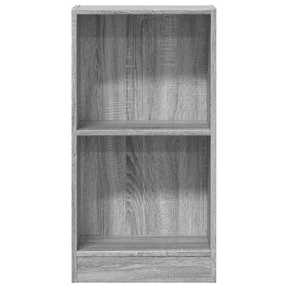 Boekenkast 40x24x76 cm bewerkt hout grijs sonoma eikenkleurig