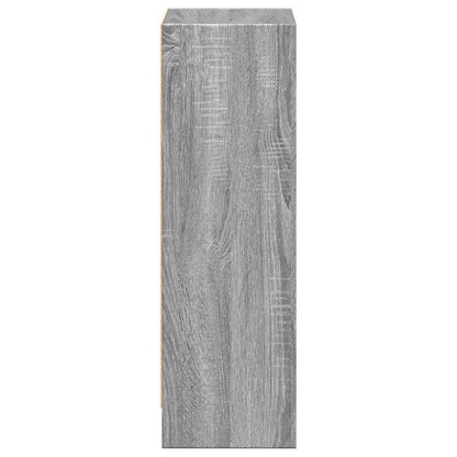 Boekenkast 40x24x76 cm bewerkt hout grijs sonoma eikenkleurig