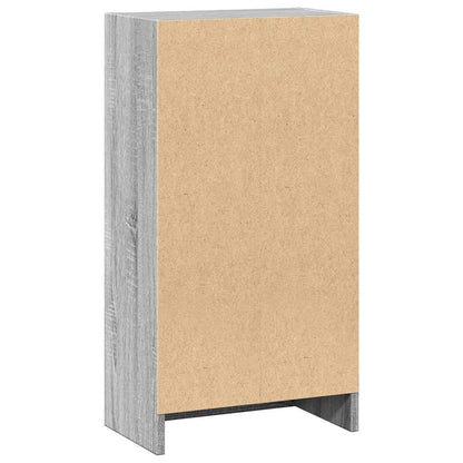 Boekenkast 40x24x76 cm bewerkt hout grijs sonoma eikenkleurig