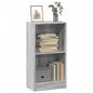 Boekenkast 40x24x76 cm bewerkt hout grijs sonoma eikenkleurig