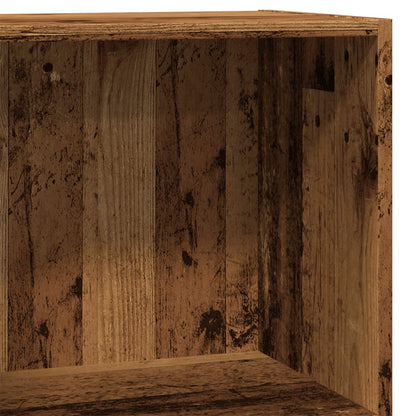 Boekenkast 40x24x76 cm bewerkt hout oud houtkleurig