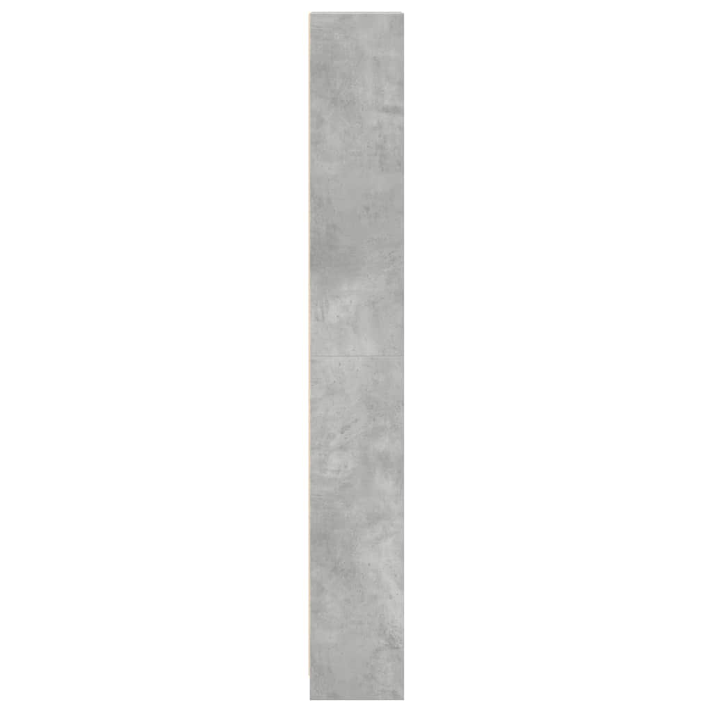 Boekenkast 40x24x176 cm bewerkt hout betongrijs